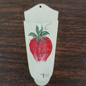 Hand-Painted Strawberry Wall Decor
